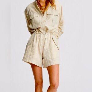 Rag and Bone Boa Tan Short Jumpsuit, S